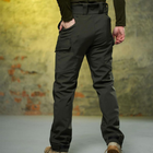 Утепленные мужские брюки Intruder Peak Softshell с 6-ю карманами / Плотные Брюки на флисе хаки размер XL - изображение 3