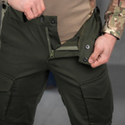 Мужские крепкие Брюки Kayman с накладными карманами / Плотные Брюки коттон олива размер S - изображение 8