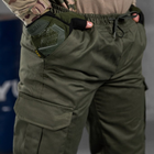 Чоловічі Штани "Bandit" грета з місткими кишенями олива розмір 2XL - зображення 5