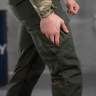 Мужские крепкие Брюки Kayman с накладными карманами / Плотные Брюки коттон олива размер M - изображение 4