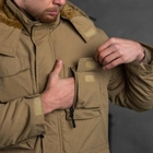 Чоловіча вологозахищена куртка-жилет з хутряним утеплювачем / Трансформер 2в1 "Outdoor" койот розмір 2XL - зображення 8