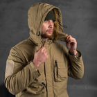 Чоловіча вологозахищена куртка-жилет з хутряним утеплювачем / Трансформер 2в1 "Outdoor" койот розмір XL - зображення 7