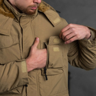Чоловіча вологозахищена куртка-жилет з хутряним утеплювачем / Трансформер 2в1 "Outdoor" койот розмір XL - зображення 8