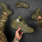 Мужские демисезонные Ботинки с Мембраной и Автоузлом на стойкой подошве олива размер 39 - изображение 7