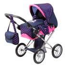 Коляска для ляльки Bayer Jogger Dolls Pram With Pink Hearts & Unicorn з аксесуарами 50 см (4003336136548)