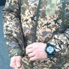 Чоловіча Демісезонна Куртка Soft Shell на Флісі з прогумованими замками піксель розмір L - зображення 8