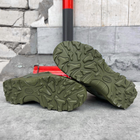 Мужские демисезонные Ботинки с Мембраной и Автоузлом / Низкие Берцы на стойкой подошве олива размер 42 - изображение 6