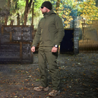 Костюм мужской на флисе Куртка + Брюки олива / Демисезонный Комплект Softshell размер 2XL - изображение 3
