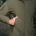 Костюм мужской на флисе Куртка + Брюки олива / Демисезонный Комплект Softshell размер 2XL - изображение 8
