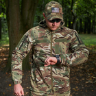 Демісезонна чоловіча Куртка Combat Softshell на флісі з Капюшоном та Липучками під шеврони мультикам розмір L - зображення 3