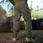 Чоловічий Костюм на флісі Куртка + Штани олива / Демісезонний Комплект Softshell розмір XL - зображення 5