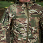 Демісезонна чоловіча Куртка Combat Softshell на флісі з Капюшоном та Липучками під шеврони мультикам розмір S - зображення 6