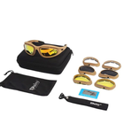 Защитные очки Daisy C5 с четырьмя сменными линзами и чехлом койот размер универсальный - изображение 7