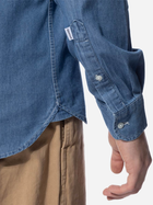 Koszula męska jeansowa Edmmond Studios 123-10-04510 M Niebieska (8435629056626) - obraz 6