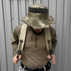 Прочный Рюкзак Intruder с системой MOLLE 60х50,5х40см / Походный Ранец с косым карманом бежевый - изображение 3