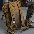 Рюкзак Cordura 800D 44х25х28 см / Вологозахищений Ранець з системою Molle койот - зображення 4