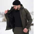 Мужская демисезонная Куртка Intruder SoftShell с капюшоном хаки размер XL - изображение 4