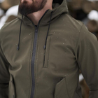 Мужская демисезонная Куртка Intruder SoftShell с капюшоном хаки размер S - изображение 5