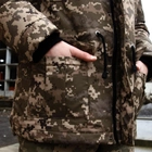 Чоловіча зимова Куртка з капюшоном на синтепоні / Парка піксель розмір L - зображення 6