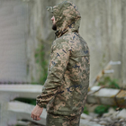 Мужской Анорак Intruder Terra с шевроном в виде флага Украины / Ветровка с капюшоном пиксель размер 2XL - изображение 2