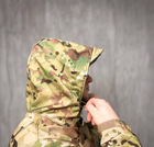 Тактична Куртка вітро-вологозахисна Softshell весна, військова куртка весна/осінь Мультикам 55 - зображення 7