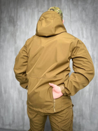Тактична Куртка вітро-вологозахисна Softshell весна, військова куртка весна/осінь Койот 54 - зображення 6
