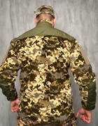 Тактична флісова кофта зі вставками Softshell, кофта для військових фліска Піксель 48 - изображение 7