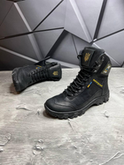 Демисезонные мужские Берцы с патриотическим дизайном и мембраной / Крепкие Ботинки черные размер 41 - изображение 8