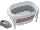 Ванна для немовлят  BabyDan Foldable Bath 100 л біло-сіра  (5705548043773) - зображення 1