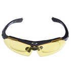 Тактические очки Oakley TY-0089 с 5 парами сменных линз + чехол Black (3_03937) - изображение 4