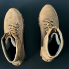 Утепленные Берцы из натуральной кожи / Зимние ботинки с подкладкой Airtex в цвете койот размер 39 - изображение 8