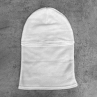 Зимняя флисовая Балаклава / Утепленный Подшлемник белый размер универсальный - изображение 6