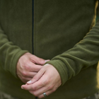 Флісова чоловіча Кофта Intruder з шевроном у вигляді Прапора України / Щільна фліска хакі розмір M - зображення 8