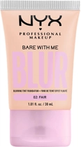 Тональна основа-тінт для обличчя NYX Professional Makeup Bare With Me Blur 02 Fair 30 мл (0800897234270) - зображення 1