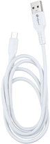 Кабель DPM USB-A - USB-C 1 м білий (5906881212691) - зображення 3