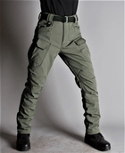Брюки, штаны тактические, утепленные SoftShell IX7 olive Размер L - изображение 4