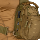 Тактическая универсальная однолямочная сумка Camotec Adapt Койот - изображение 7