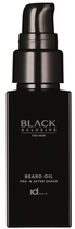 Olejek do brody IdHair Black Xclusive Beard Oil przed i po goleniu 30 ml (5704699876032)