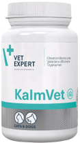 Suplement diety VetExpert KalmVet zmniejszający objawy stresu u kotów i psów 60 kapsułek (5907752658709) - obraz 1