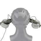 Кріплення для активних навушників на каску, шолом Fast чебурашка Wosport HD-ACC-08 Olive - зображення 4