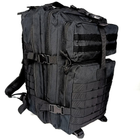 Рюкзак тактический MOLLE 45 литров Чёрный - изображение 8