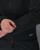 Кофта флисовая мужская Unbreak с карманами и капюшоном Черная M - изображение 9
