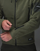 Кофта флисовая мужская Unbreak с карманами и капюшоном Олива L - изображение 8