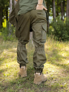 Тактичний літній чоловічий костюм горка Ріп-Стоп куртка та штани Olive 52 - зображення 7
