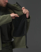 Кофта флісова чоловіча Unbreak з кишенями та капюшоном Олива XL - зображення 7