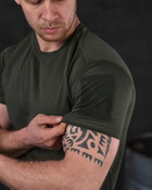 Тактическая мужская потоотводящая футболка L олива (85654) - изображение 4