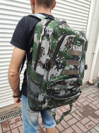 Рюкзак тактический 65 л армейский объем около 35 кг Пиксель - изображение 6