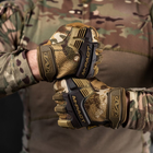 Защитные рукавицы из синтетической кожи / Перчатки "M-PACT" с вставками TrekDry мультикам размер L - изображение 4