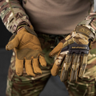 Защитные рукавицы из синтетической кожи / Перчатки "M-PACT" с вставками TrekDry мультикам размер L - изображение 5