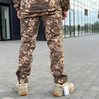 Чоловічі зимові брюки Softshell / Вологозахищені штани на флісі "B&L" піксель розмір 5XL - зображення 5